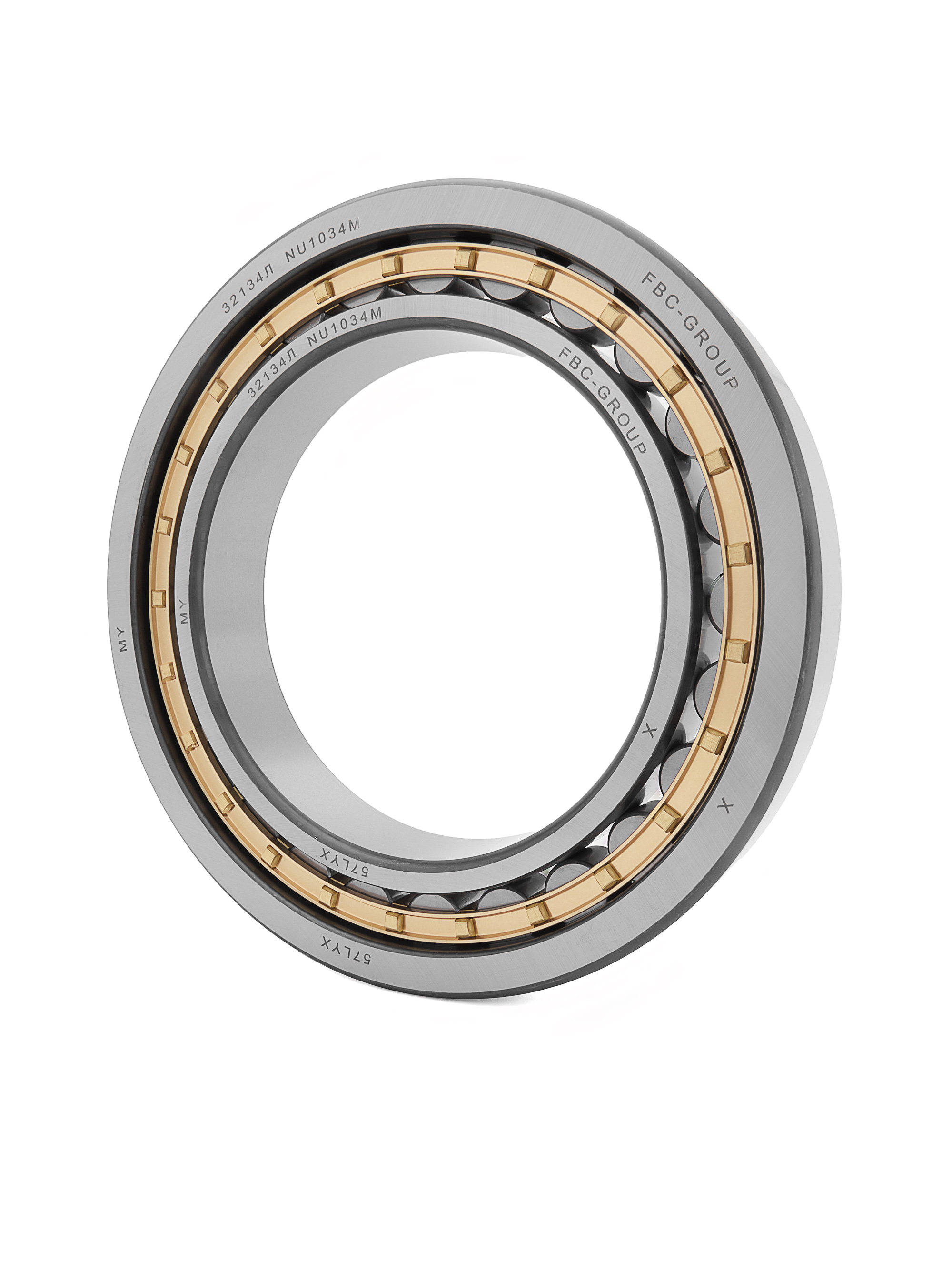 Подшипники роликовые цилиндрические с бортами на наружном кольце